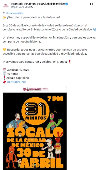 Crédito: (@CulturaCiudadMx)