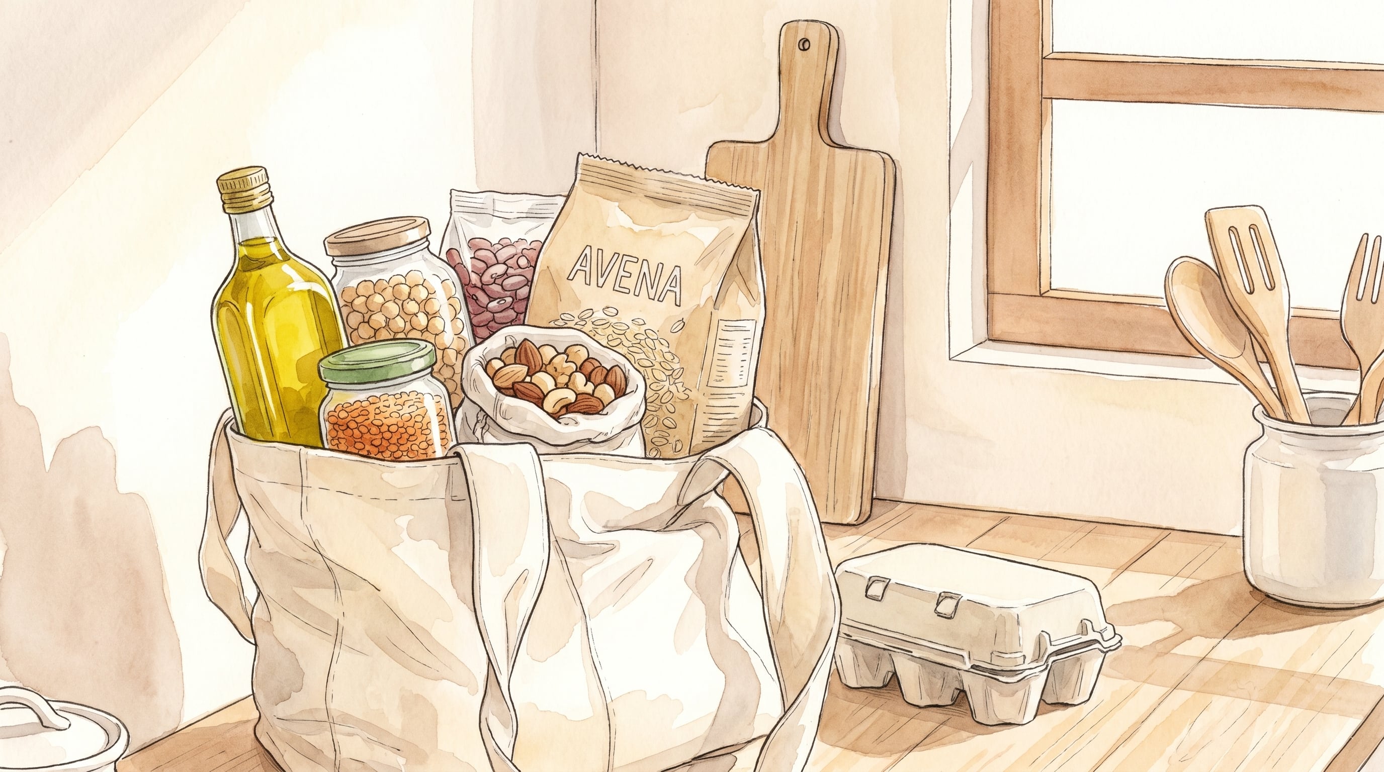 Cinco básicos de despensa aportan fibra soluble y grasas saludables que apoyan el control del colesterol LDL. (Imagen Ilustrativa Infobae)