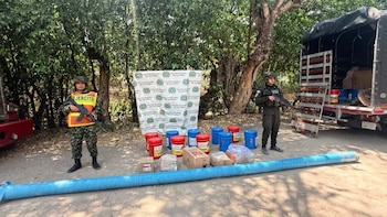 Golpe a la minería ilegal en Tolima: Ejército incautó implementos para maquinaria amarilla avaluados en más de $96 millones