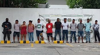 Captura de alias Comando Niño, estructura del Clan del Golfo. Foto: Policía Nacional