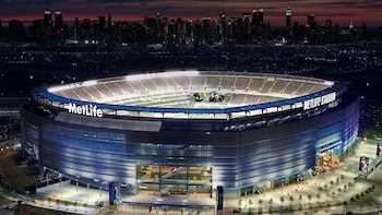 El Metlife Stadium de Nueva Jersey, estadio mundialista con capacidad para 82.500 personas.