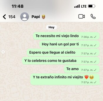 El delantero reveló los mensajes