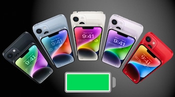 Batería de los iPhone 14.