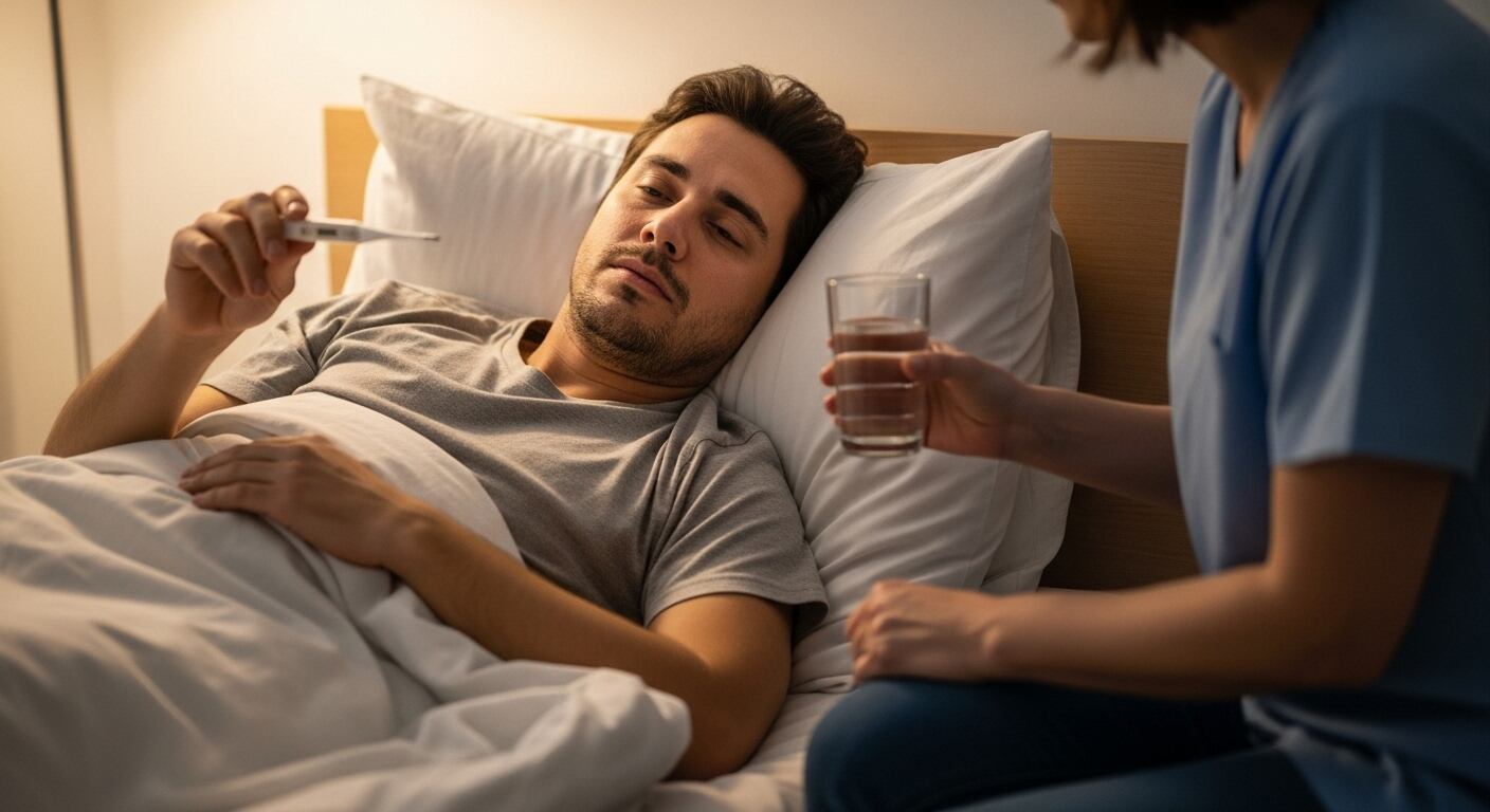 Uno de los síntomas más comunes es la fiebre (Imagen Ilustrativa Infobae)