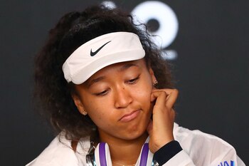 Osaka atendió a los medios