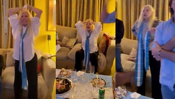 El video del festejo de Susana Giménez con los goles de Lionel Messi en el Mundial 2026: picada con amigos y look al natural