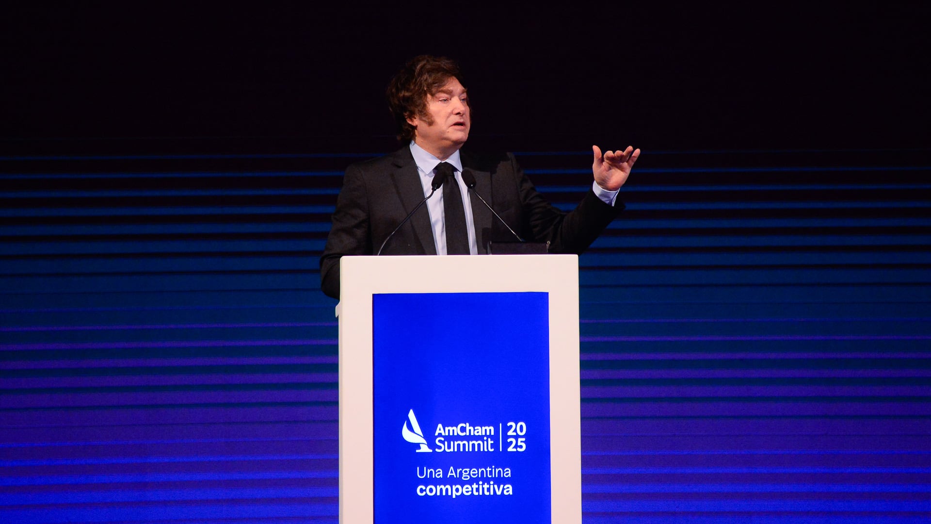 El presidente Javier Milei cerró la edición 2025 y se espera que también lo haga este año (Jaime Olivos)