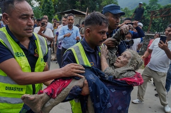 Las impactantes fotos del GLOF en Nepal y el Tíbet