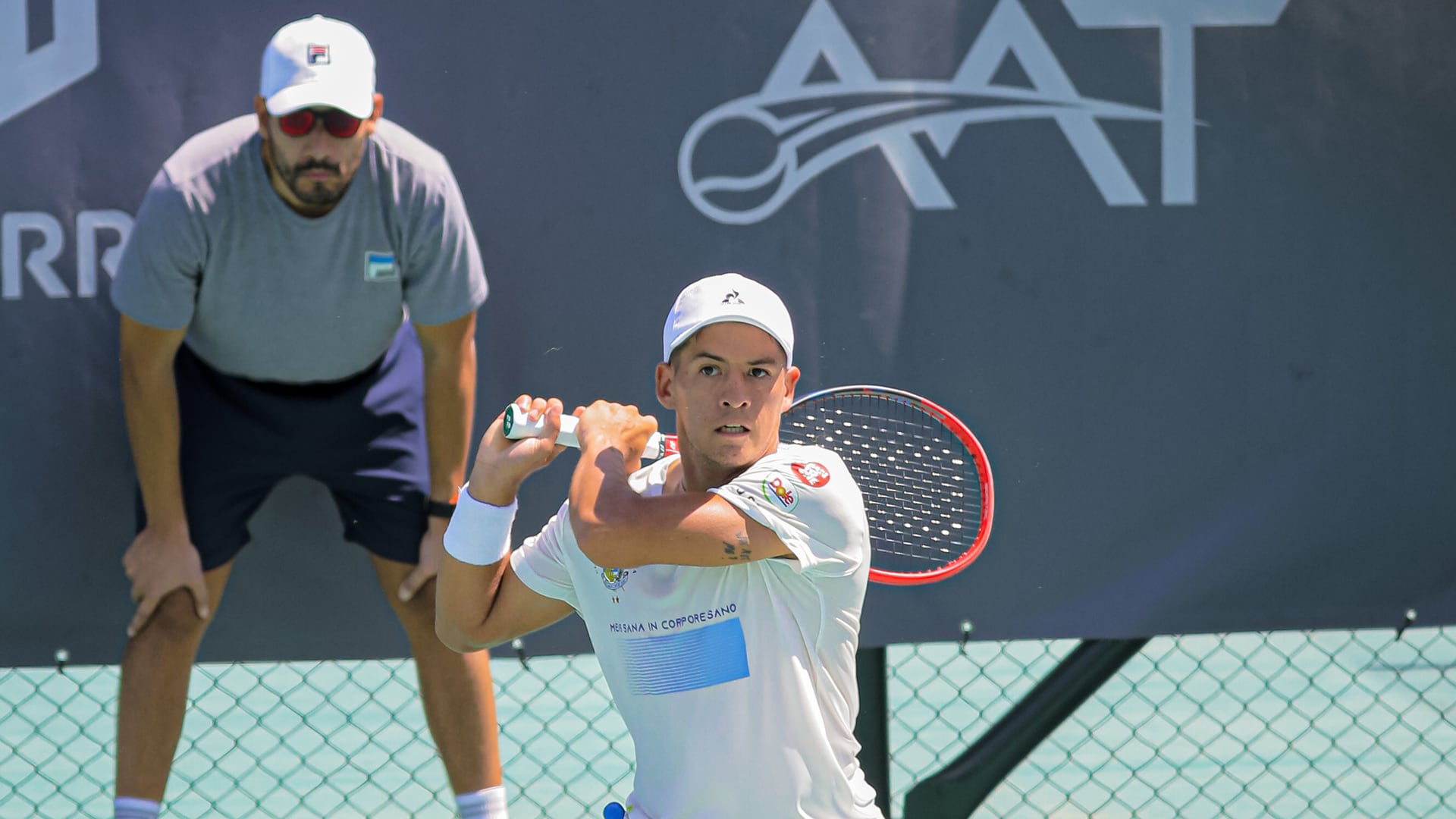 Sebastián Báez, figura de Gimnasia y Esgrima de Buenos Aires (Crédito: Prensa AAT)