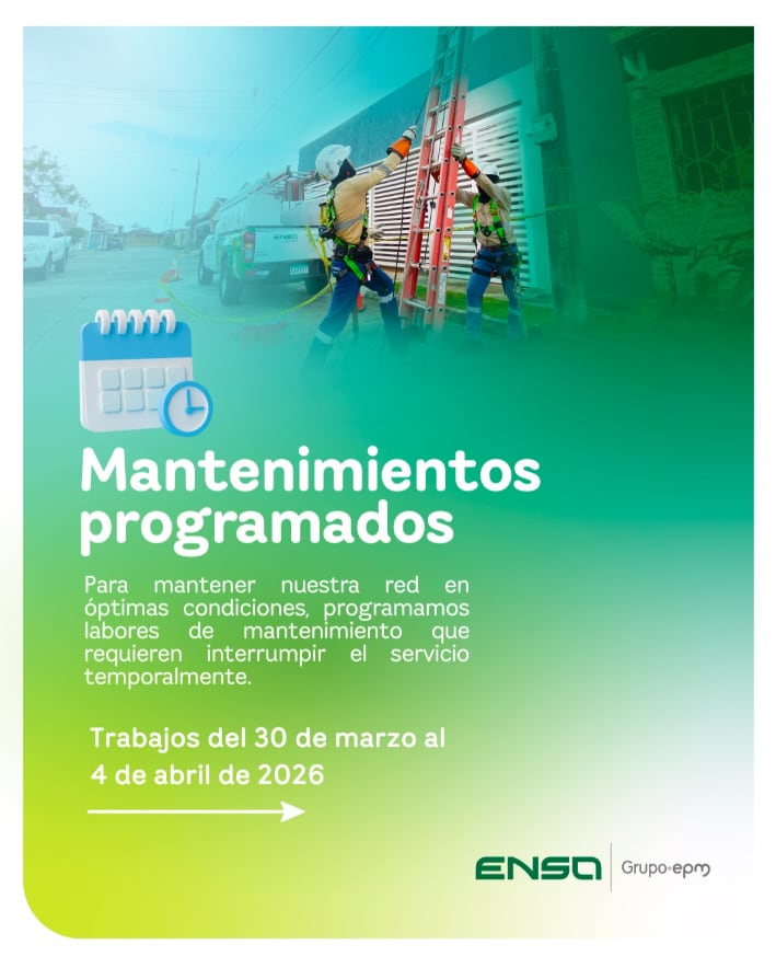 ENSA recomienda planificar actividades de Semana Santa y tomar previsiones para minimizar el impacto de los cortes de luz./(Redes de ENSA)