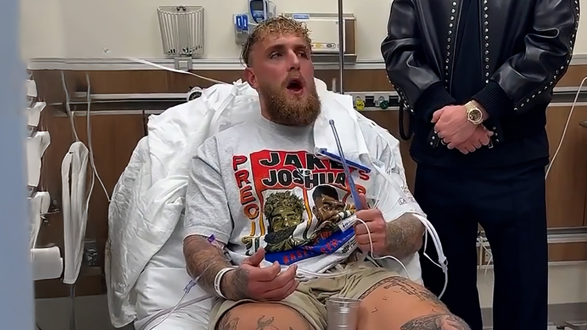 Jake Paul tras su fractura de mandíbula en la pelea con Anthony Joshua