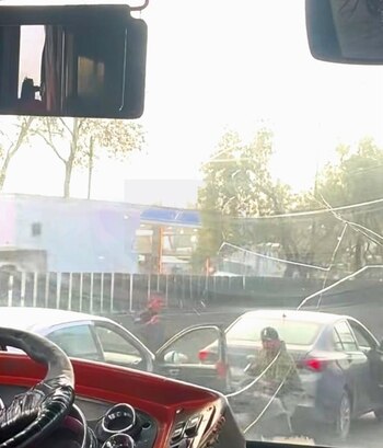 Carro abandonado Tepalcapa Izcalli autopista