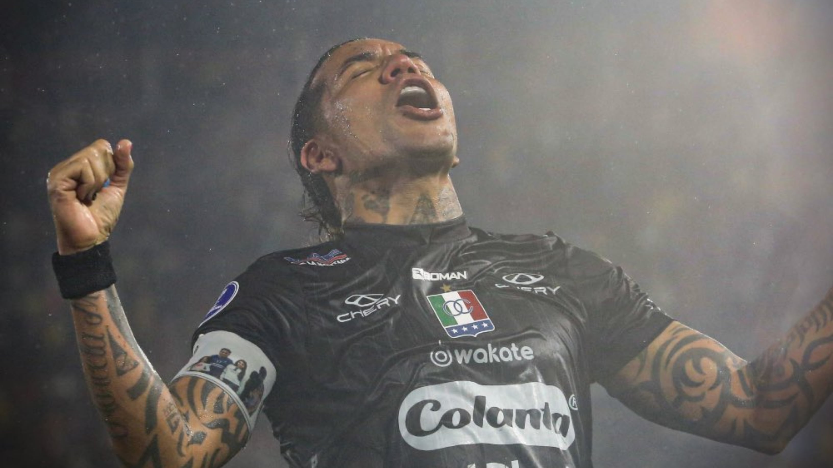 Dayro Moreno llegó a ocho goles en la Copa Sudamericana tras la fase de octavos de final - crédito Once Caldas
