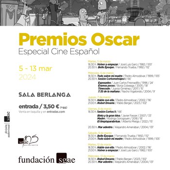 Programación de la Sala Berlanga