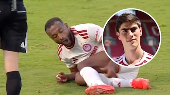 Armando “Hormiga” González releva a compañero tras terrible lesión: Olympiacos empata 1-1 con Volos