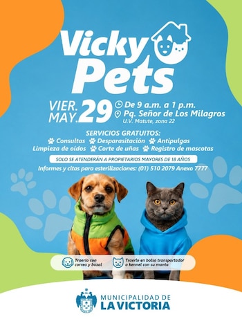 La campaña veterinaria se llevará a cabo este viernes 29 de mayo - Créditos: Magnific.