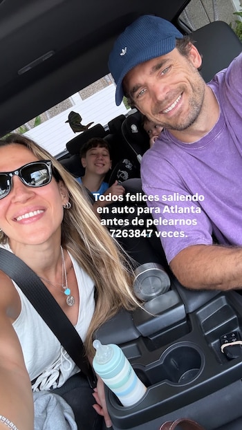 La cantante viajó en auto con Matías Palleiro, Momo y Arturo en un trayecto de 9 horas y 1.060 kilómetros rumbo a Atlanta