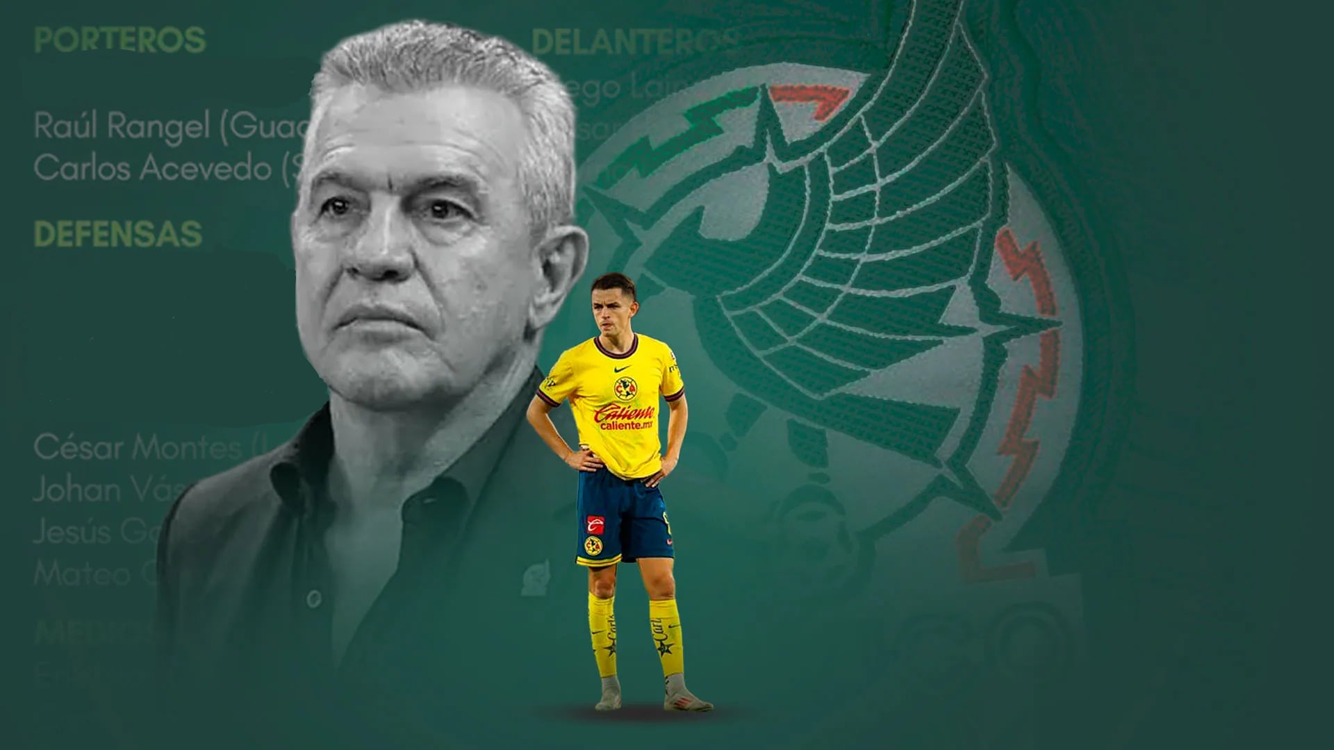 Aguirre respalda debut de Fidalgo y mantiene abierta la portería con Tala Rangel. (Ilustración: Jesús Aviles/Infobae México)