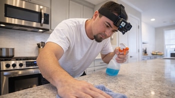 La grabación de tareas domésticas