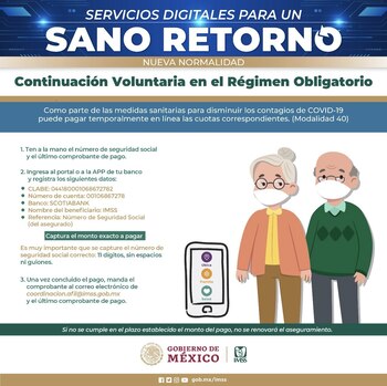 Instrucciones para el pago en