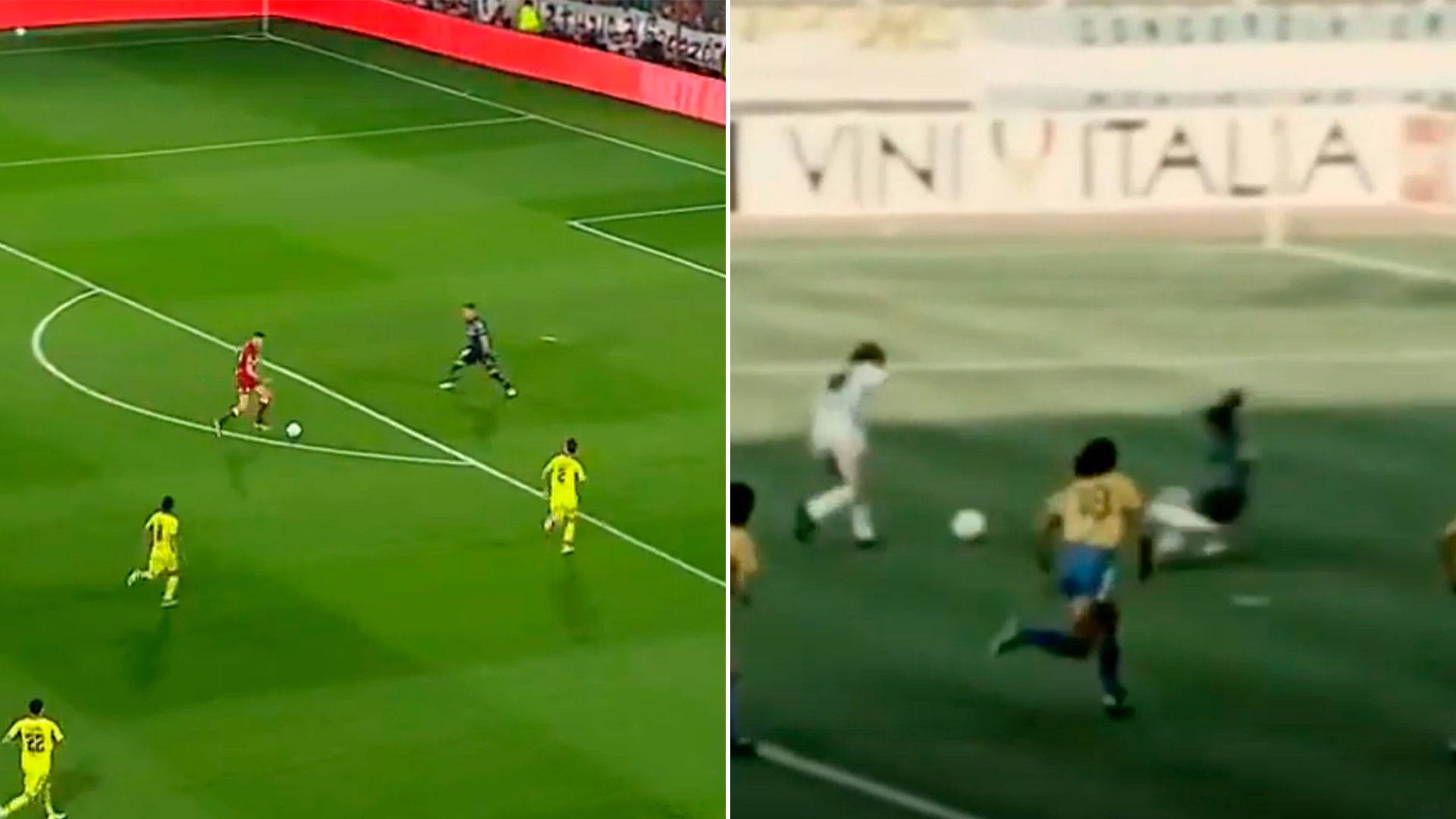 La reacción Castillo luego de que compararan el gol que le dio a Lanús el pasaje a la final de la Copa con el de Caniggia a Brasil