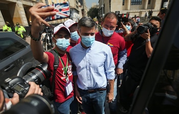 Leopoldo López participó de la consulta en Bogotá