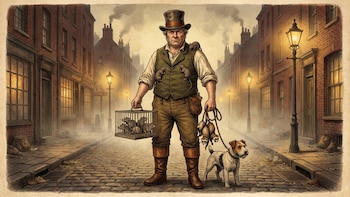 Capturas manuales, perros terrier y mezclas secretas de venenos: la historia de los cazadores de ratas del Londres victoriano