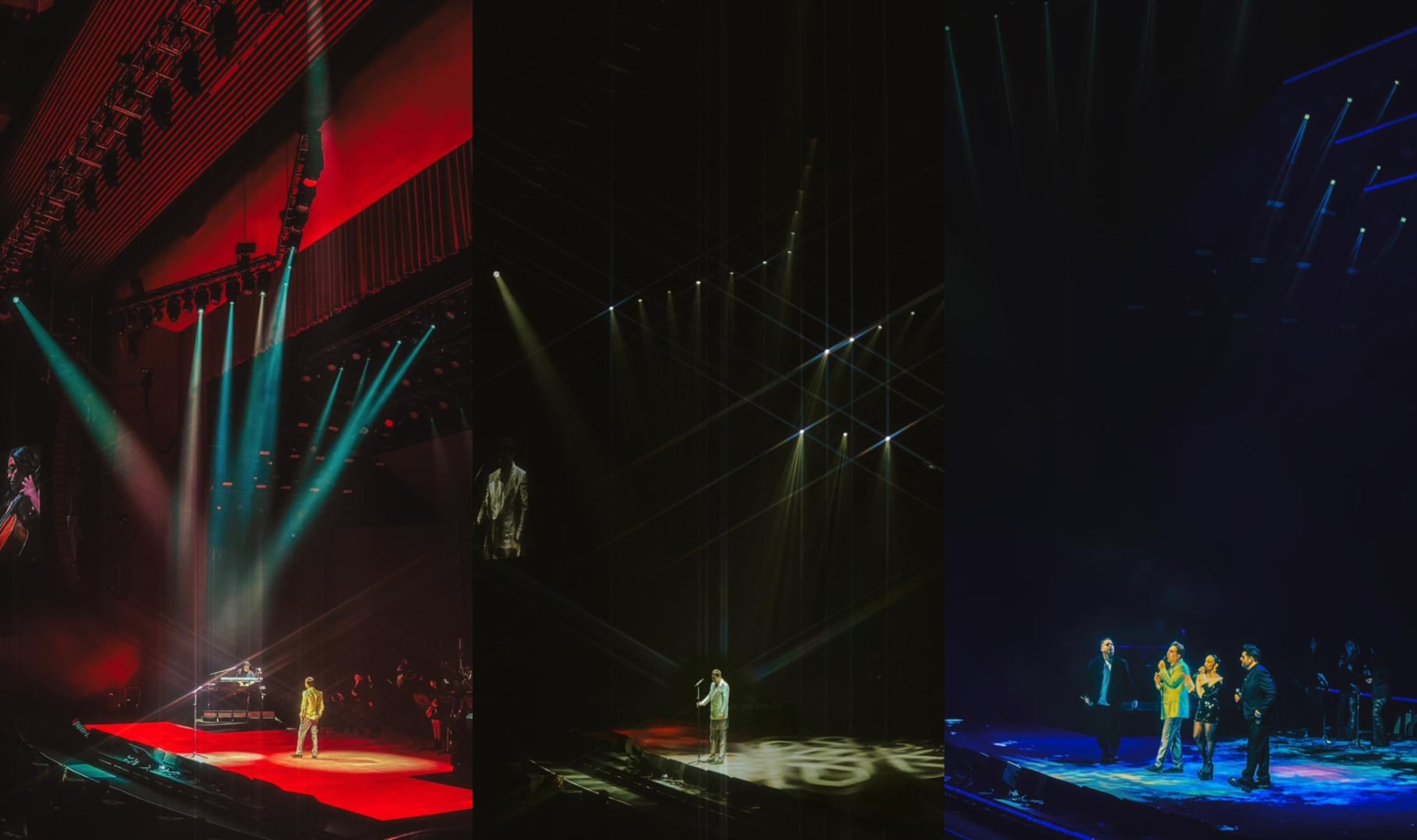 La participación de Angélica Rivera bailando y cantando durante el concierto evidencia el apoyo incondicional a Cristian Castro y su familia. (Miriam Estrella/ Infobae)