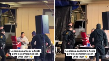 Policías no cancelan fiesta mexicana