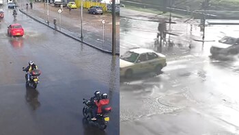 Debido a las fuertes lluvias,