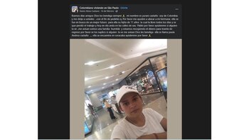 La colombiana venía de trabajar