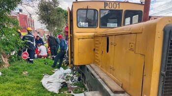 Tren atropelló a una mujer