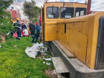 Tren arrolló a un hombre
