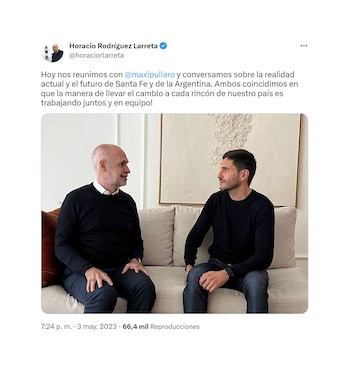 Horacio Rodríguez Larreta con Maximiliano