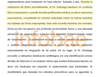GINECÓLOGO DENUNCIADO EN CHACO