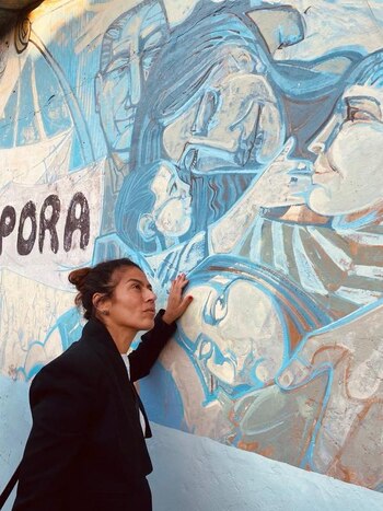 María Ramírez en la vuelta