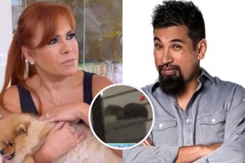 Magaly Medina se divierte grabando