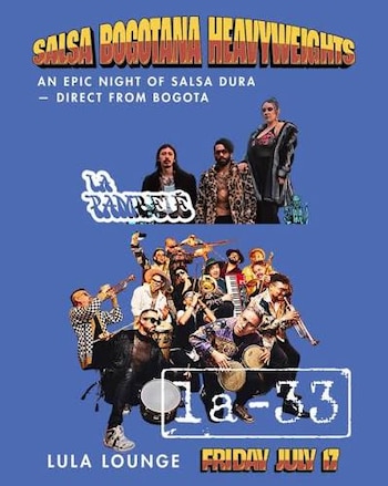 El recorrido ha incluido una noche histórica el viernes 17 de julio en el Lula Lounge de Toronto, donde La Pambelé y La 33 —dos de las orquestas de salsa más influyentes de Bogotá— compartieron tarima por primera vez en su historia.