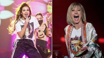 Thalía hizo un pequeño homenaje