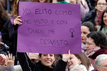 Manifestación del 8M en España.