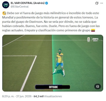 Las redes sociales fueron foco del debate por la decisión arbitral - crédito @ElVarCentral/X