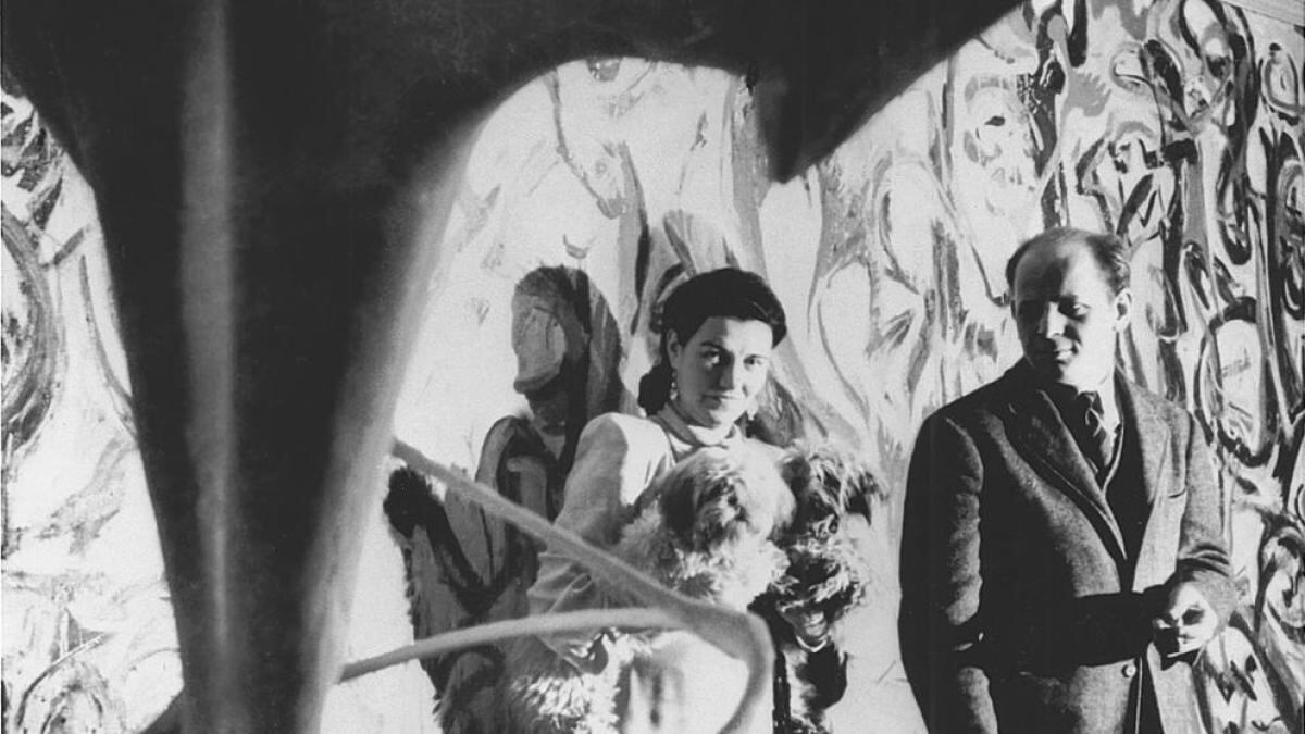 Peggy Guggenheim y Jackson Pollock