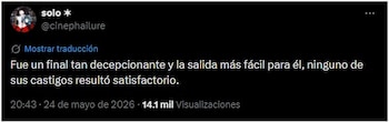 El final de Nate Jacobs fue decepcionante para algunos fans. (X)