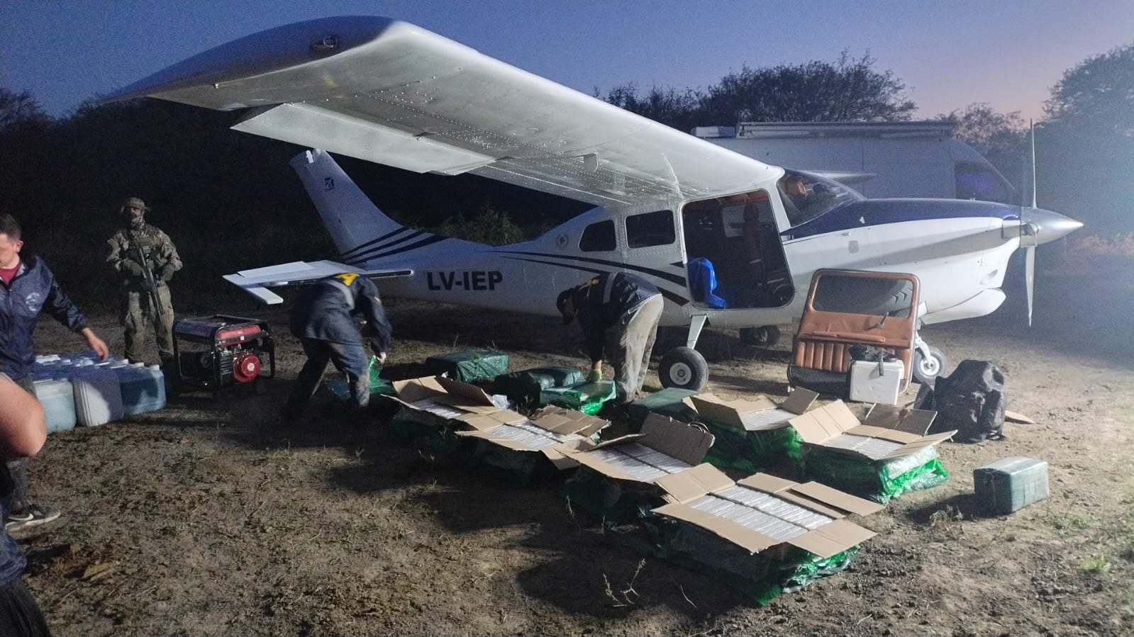 Se encontraron más de 442 kilos de droga en el operativo del norte santafesino
