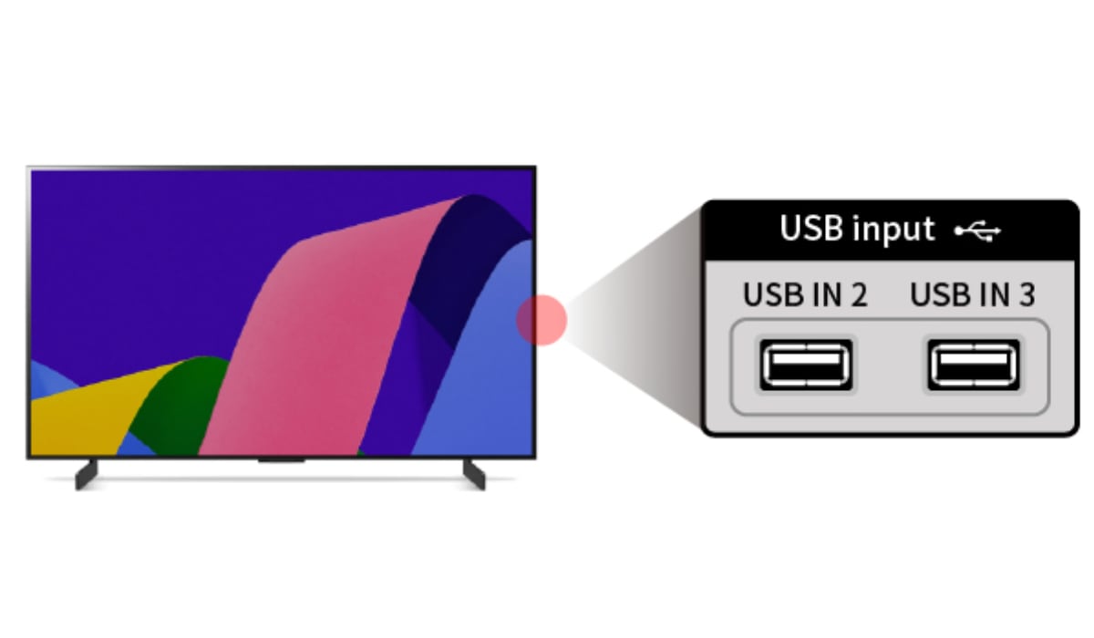 Los puertos USB de color naranja, rojo o amarillo, se suelen usar para cargar dispositivos. (LG)
