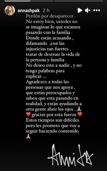 Anna Shpak se pronunció a