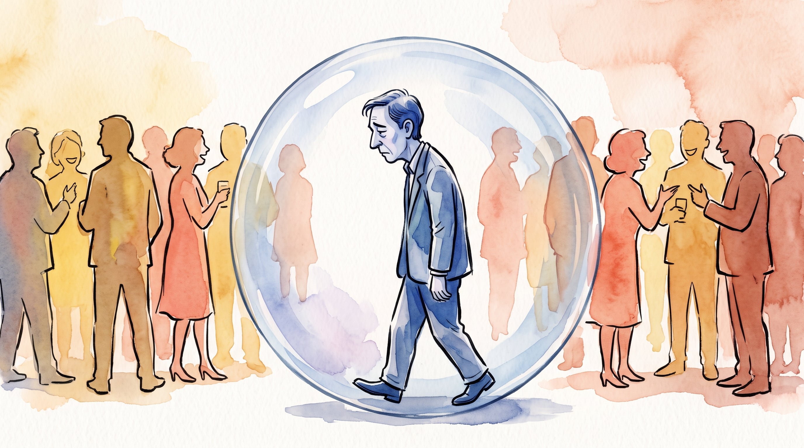 La soledad alude a la percepción subjetiva de falta de vínculos significativos, mientras que el aislamiento social se relaciona con un contacto limitado con otras personas (Imagen Ilustrativa Infobae)