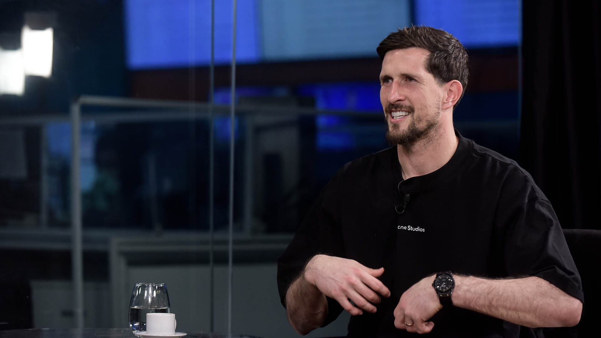 Rodrigo Rey durante una entrevista en Infobae (Gustavo Gavotti)