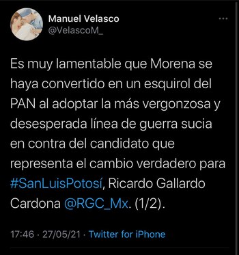 El senador del PVEM lamentó