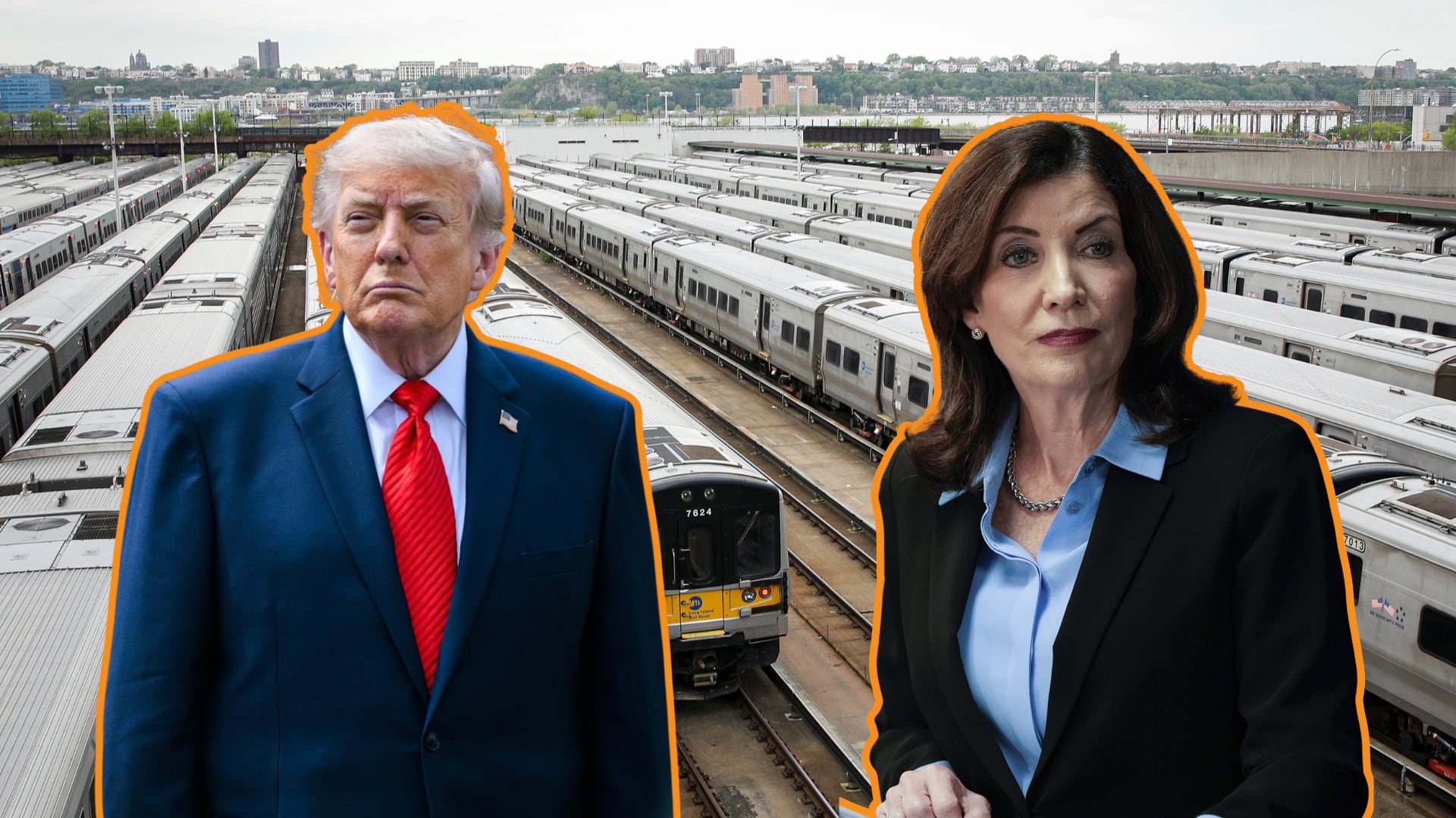 El paro ferroviario genera un debate político, con acusaciones cruzadas entre la gobernadora Hochul y el expresidente Donald Trump sobre la responsabilidad de la crisis (Imagen Ilustrativa Infobae/Agencias)